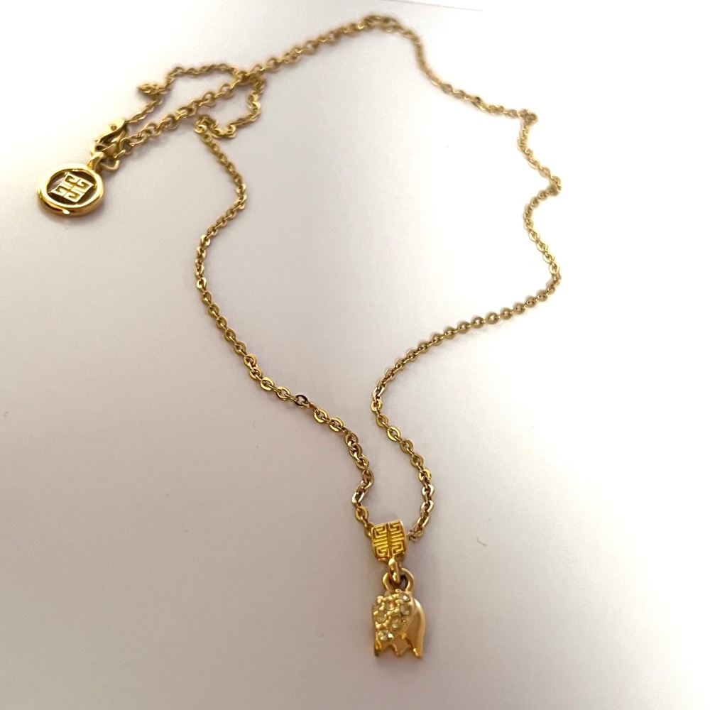 Givenchy Gold Tulip Necklace - Picture 2 of 5